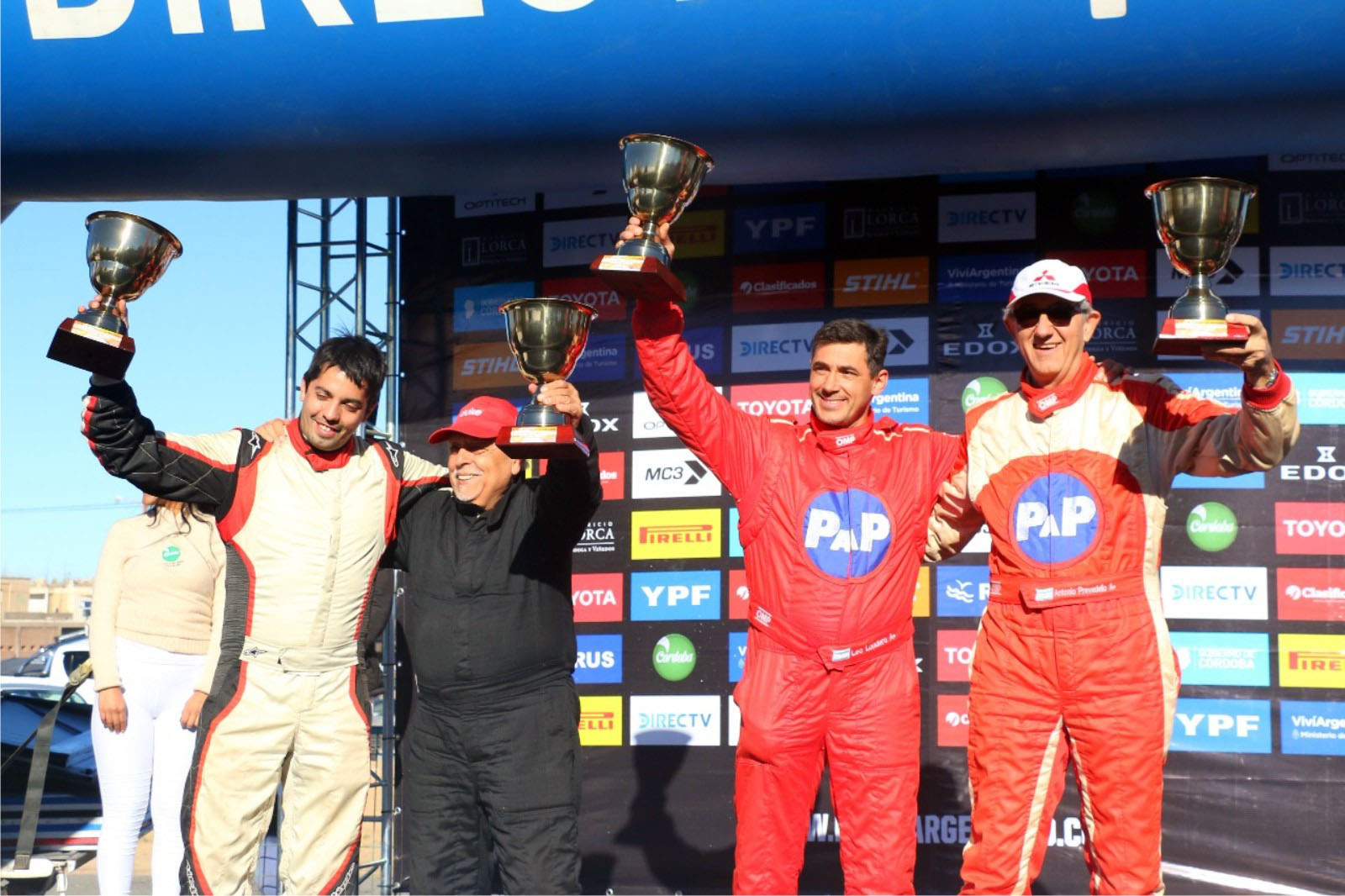 Podio Antonio Prevedello Ganador Copa Senior