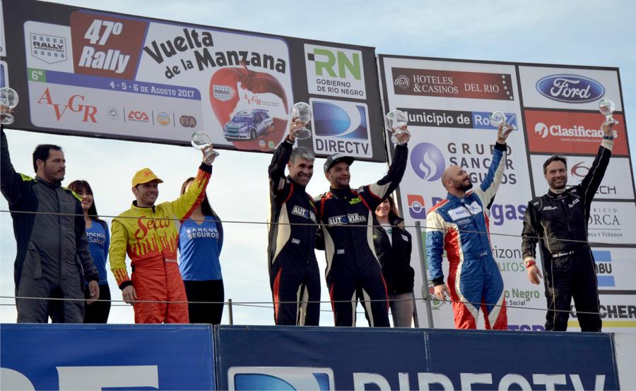 Podio Copa Maxi Rally Dagostini primero