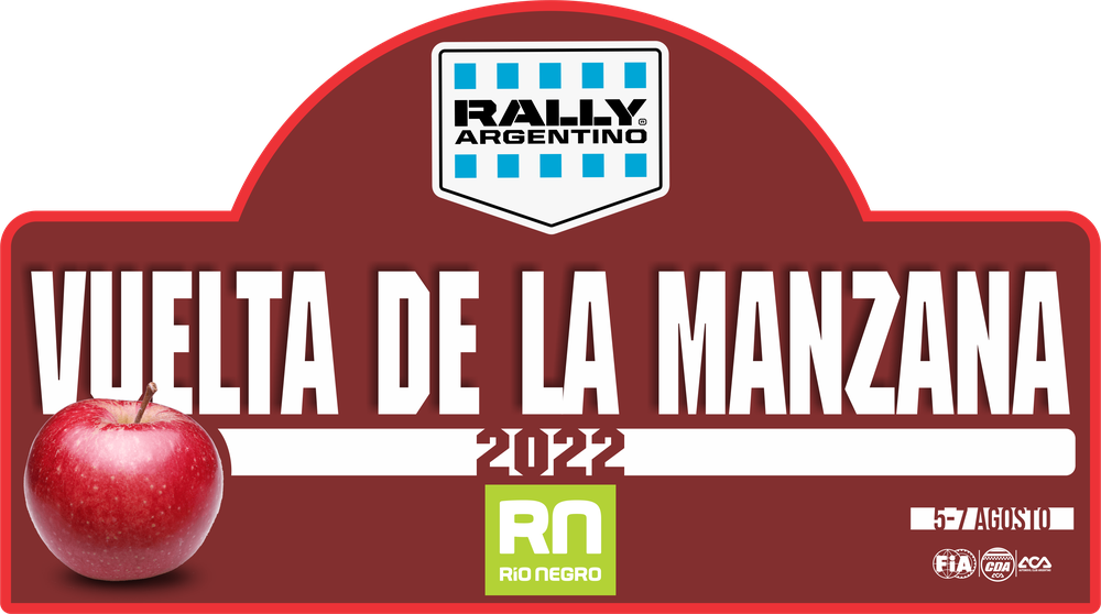 Placa Rally ARGENTINO manzana 2022 RN